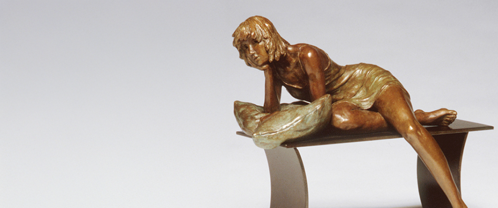 Bronze figurative sculpture by Gwen Marcus